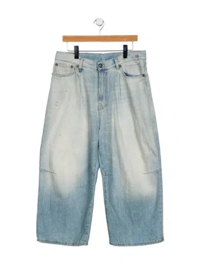 Pre-owned R13 High-rise Wide Leg Jeans In Blue