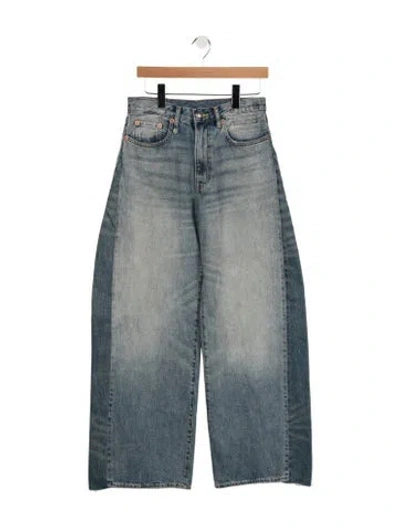 Pre-owned R13 High-rise Wide Leg Jeans In Blue