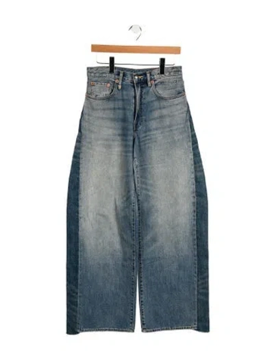 Pre-owned R13 High-rise Wide Leg Jeans In Blue