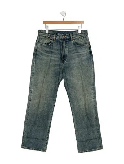 Pre-owned R13 High-rise Wide Leg Jeans In Blue