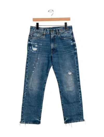 Pre-owned R13 High-rise Wide Leg Jeans In Blue