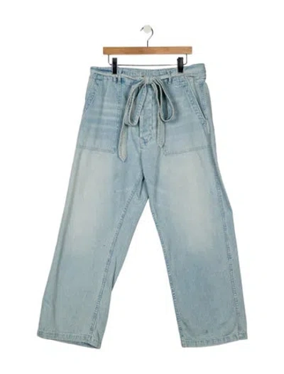 Pre-owned R13 High-rise Wide Leg Jeans In Blue