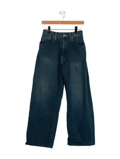 Pre-owned R13 High-rise Wide Leg Jeans In Blue