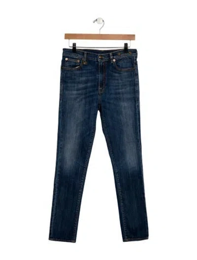 Pre-owned R13 High-rise Wide Leg Jeans In Blue