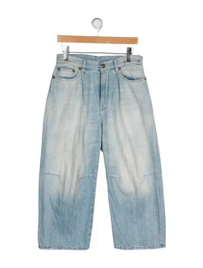 Pre-owned R13 High-rise Wide Leg Jeans In Blue