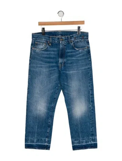 Pre-owned R13 High-rise Wide Leg Jeans In Blue
