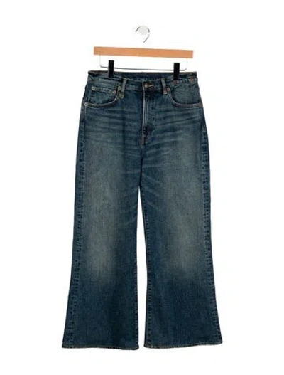 Pre-owned R13 High-rise Wide Leg Jeans In Blue
