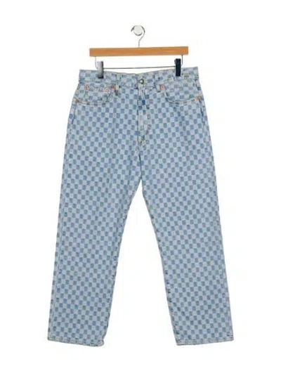 Pre-owned R13 High-rise Wide Leg Jeans In Blue