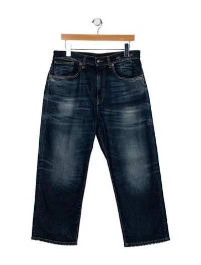 Pre-owned R13 High-rise Wide Leg Jeans In Blue