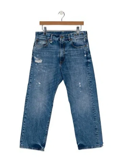 Pre-owned R13 High-rise Wide Leg Jeans In Blue