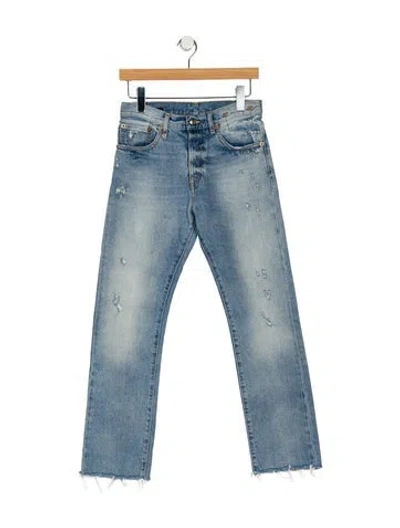 Pre-owned R13 High-rise Wide Leg Jeans In Blue