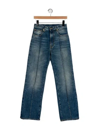 Pre-owned R13 High-rise Wide Leg Jeans In Blue