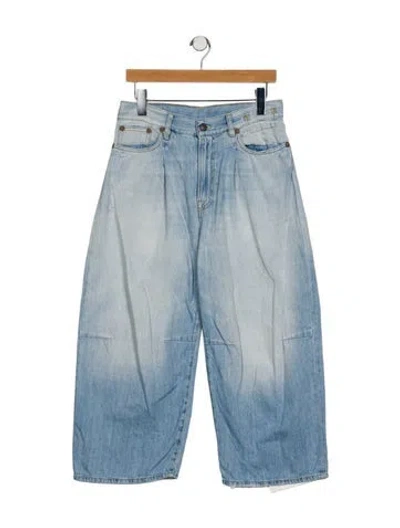 Pre-owned R13 High-rise Wide Leg Jeans In Blue