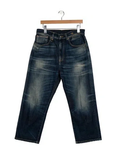 Pre-owned R13 High-rise Wide Leg Jeans In Blue