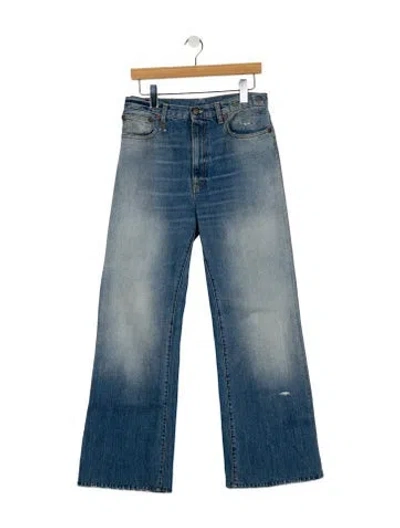 Pre-owned R13 High-rise Wide Leg Jeans In Blue
