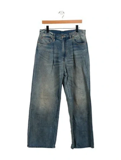 Pre-owned R13 High-rise Wide Leg Jeans In Blue