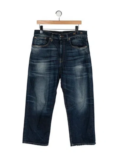 Pre-owned R13 High-rise Wide Leg Jeans In Blue