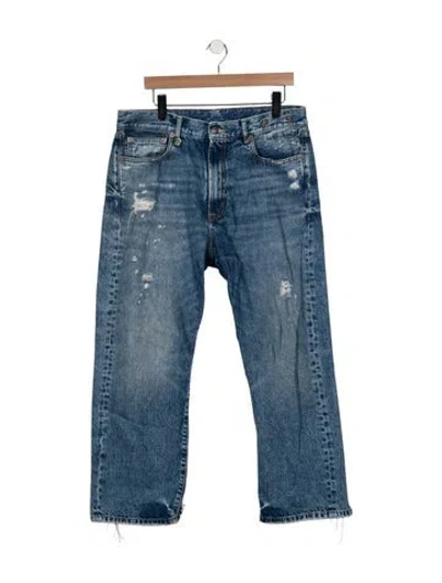 Pre-owned R13 High-rise Wide Leg Jeans In Blue