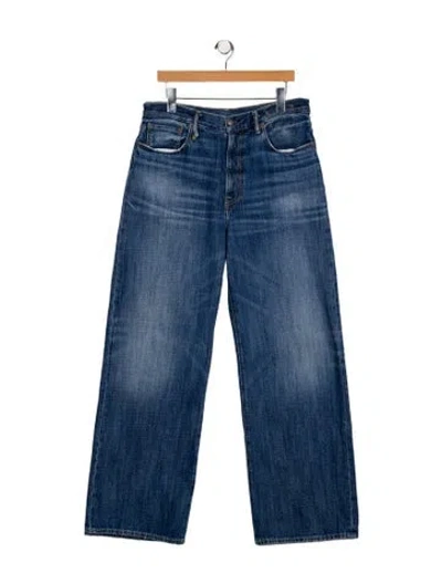 Pre-owned R13 High-rise Wide Leg Jeans In Blue