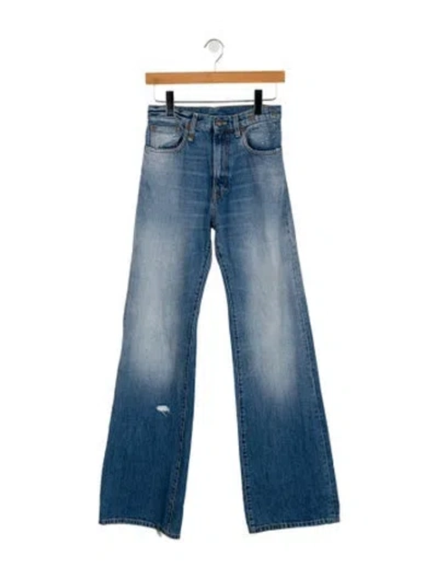 Pre-owned R13 High-rise Wide Leg Jeans In Blue