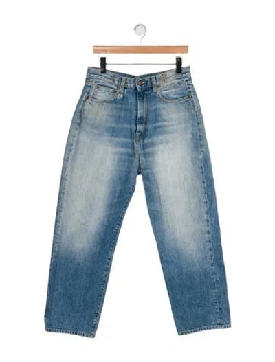 Pre-owned R13 High-rise Wide Leg Jeans In Blue