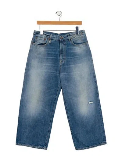 Pre-owned R13 High-rise Wide Leg Jeans In Blue