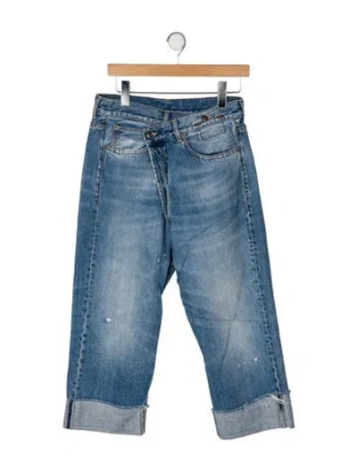 Pre-owned R13 High-rise Wide Leg Jeans In Blue