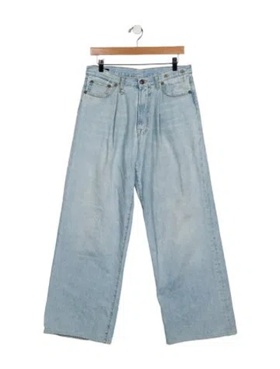 Pre-owned R13 High-rise Wide Leg Jeans In Blue