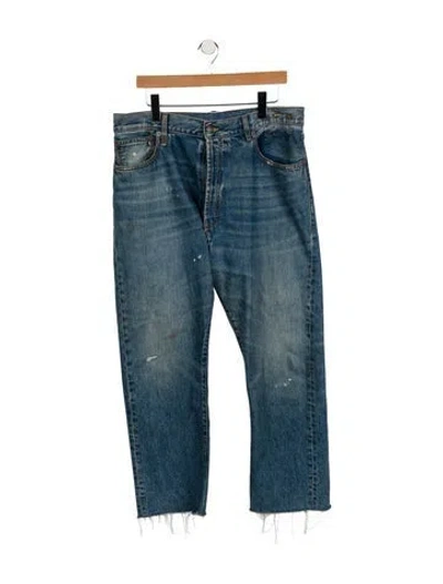 Pre-owned R13 High-rise Wide Leg Jeans In Blue