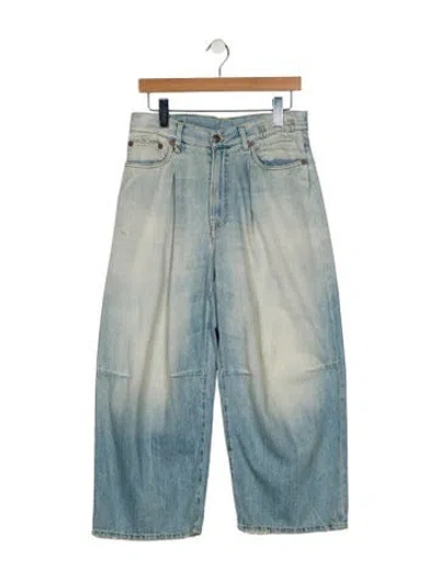 Pre-owned R13 High-rise Wide Leg Jeans In Blue
