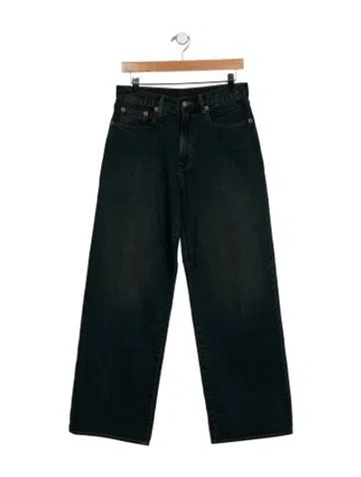 Pre-owned R13 High-rise Wide Leg Jeans In Blue
