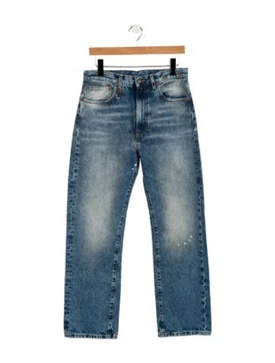 Pre-owned R13 High-rise Wide Leg Jeans In Blue