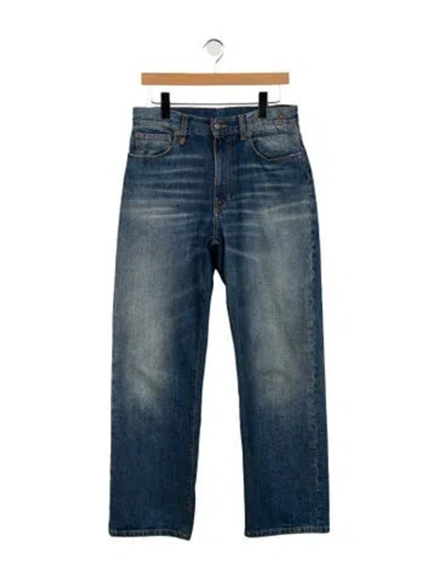 Pre-owned R13 High-rise Wide Leg Jeans In Blue
