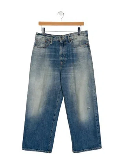 Pre-owned R13 High-rise Wide Leg Jeans In Blue