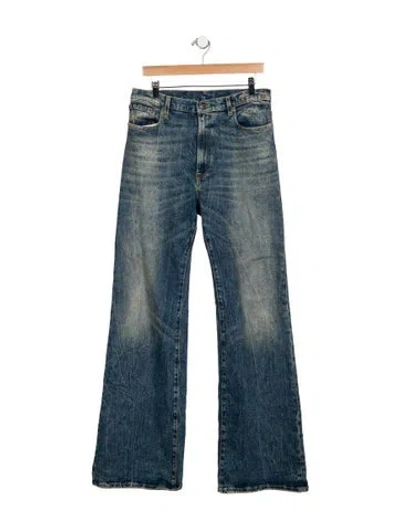 Pre-owned R13 High-rise Wide Leg Jeans In Blue