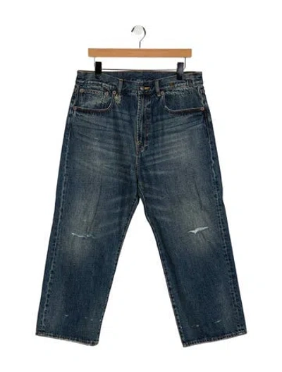 Pre-owned R13 High-rise Wide Leg Jeans In Blue