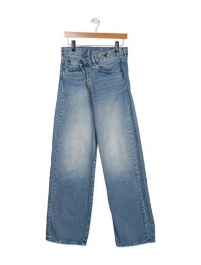 Pre-owned R13 High-rise Wide Leg Jeans In Blue