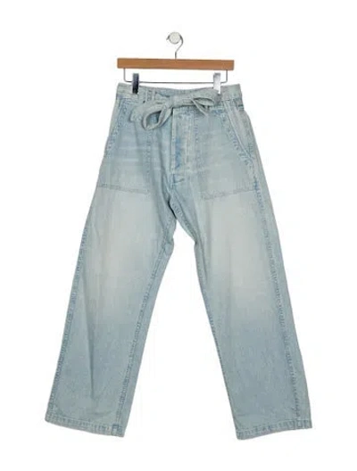 Pre-owned R13 High-rise Wide Leg Jeans In Blue