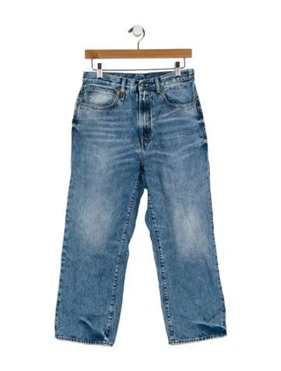 Pre-owned R13 High-rise Wide Leg Jeans In Blue