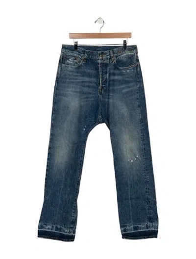 Pre-owned R13 High-rise Wide Leg Jeans In Blue