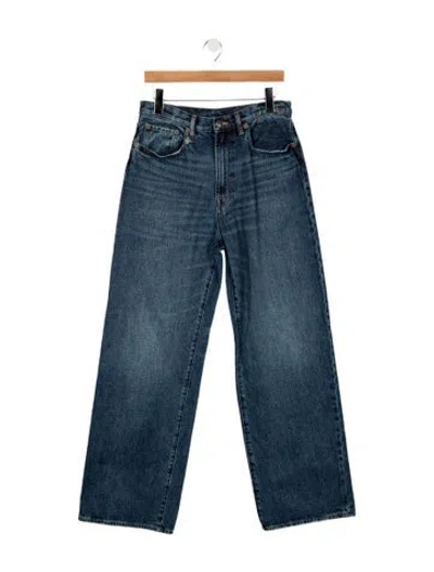 Pre-owned R13 High-rise Wide Leg Jeans In Blue