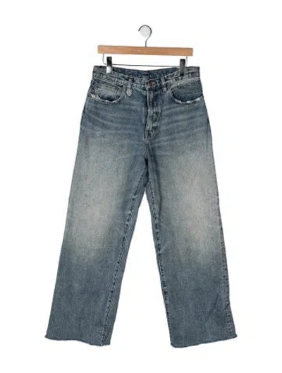 Pre-owned R13 High-rise Wide Leg Jeans In Blue