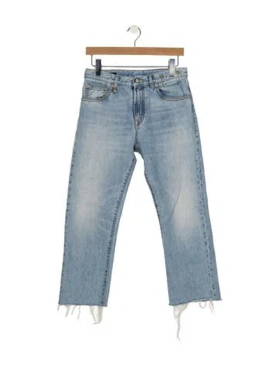 Pre-owned R13 High-rise Wide Leg Jeans In Blue