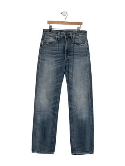 Pre-owned R13 High-rise Wide Leg Jeans In Blue