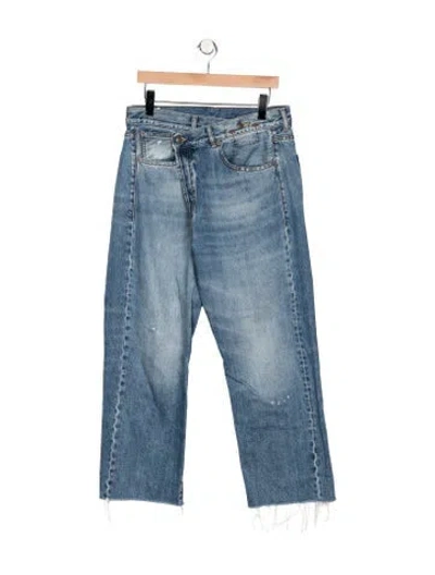 Pre-owned R13 High-rise Wide Leg Jeans In Blue