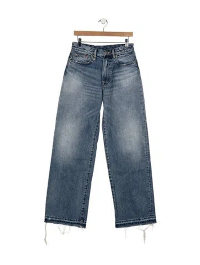 Pre-owned R13 High-rise Wide Leg Jeans In Blue