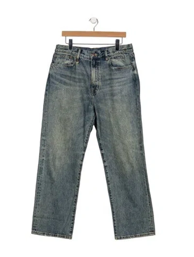 Pre-owned R13 High-rise Wide Leg Jeans In Blue