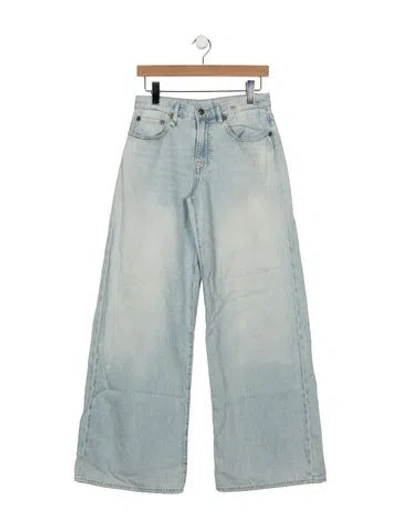 Pre-owned R13 High-rise Wide Leg Jeans In Blue
