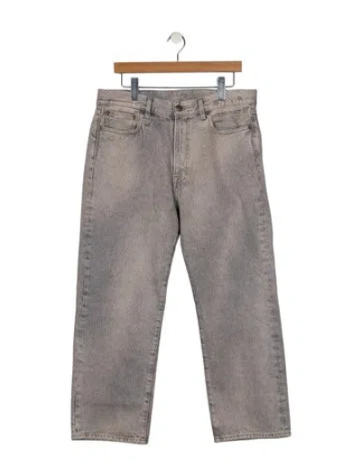 Pre-owned R13 High-rise Wide Leg Jeans In Gray