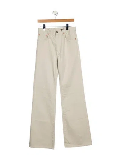Pre-owned R13 High-rise Wide Leg Jeans In Gray